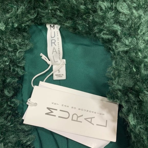 Mural Curly Faux Shearling Teddy Jacket - Picture 6 of 8